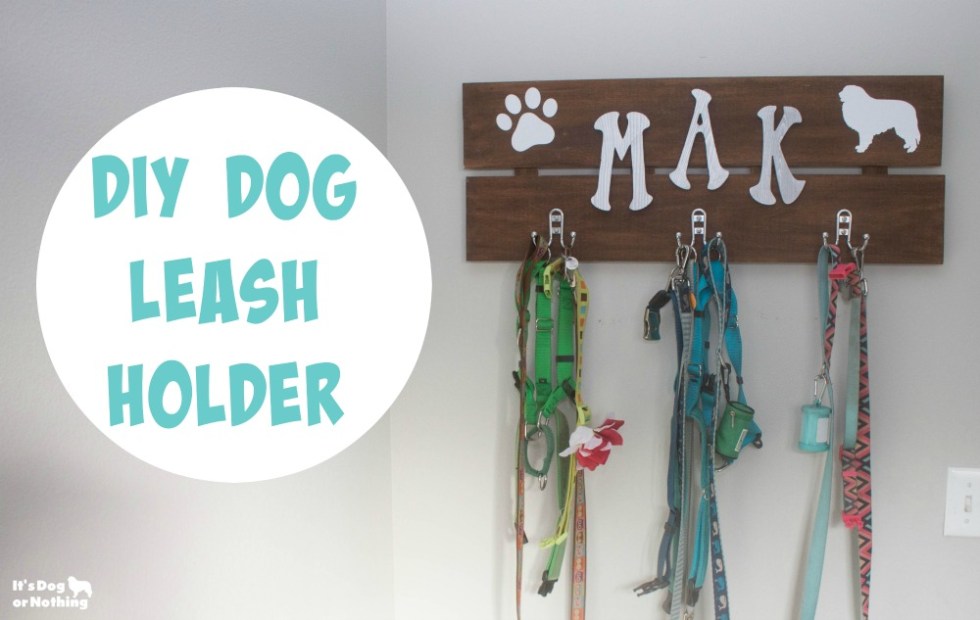 DIY DOG LEASH HOLDER